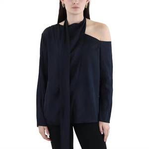 NEW A.L.C. matilda side tie blouse in navy